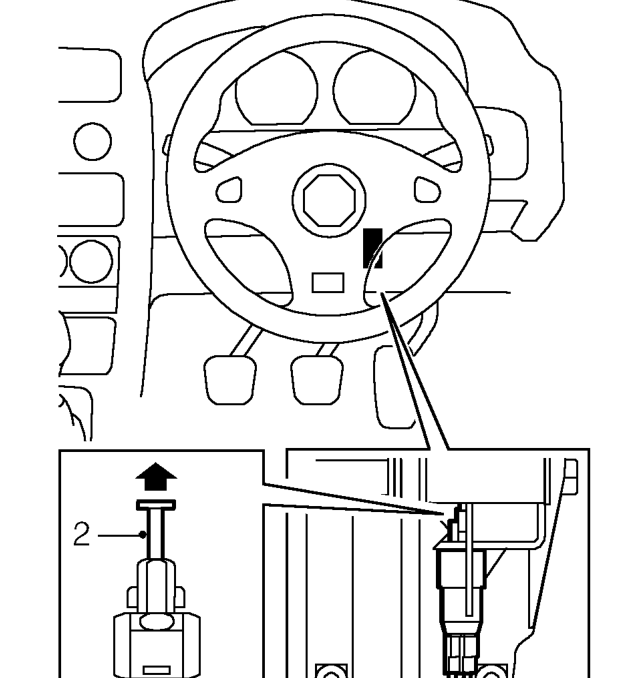 Brake light switch - adjust – Depress and hold brake pedal.