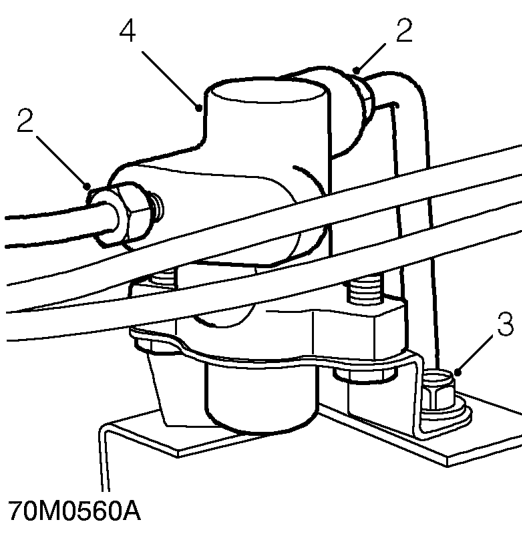 Brake proportioning valve – Position cloth to catch spillage.