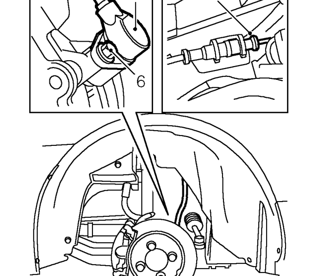 Abs sensor - front wheel – Remove road wheel(s).