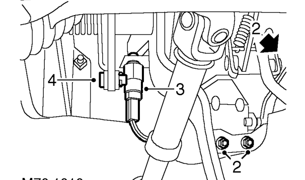 Pedal box assembly – Remove bulkhead closing panel. See BODY, Repairs.
