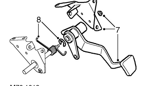 Pedal box assembly – Manoeuvre pedal box assembly over steering column and remove assembly.