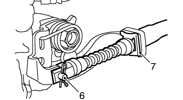 Handbrake cables – Release handbrake to off position.