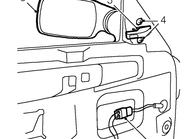 Door mirror - up to 2000my – Remove trim casing. See this section.
