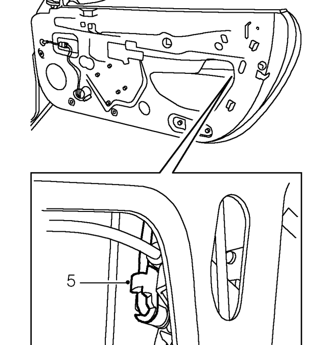 Outside handle – Carefully peel back corner of plastic sheet to allow access to door latch.