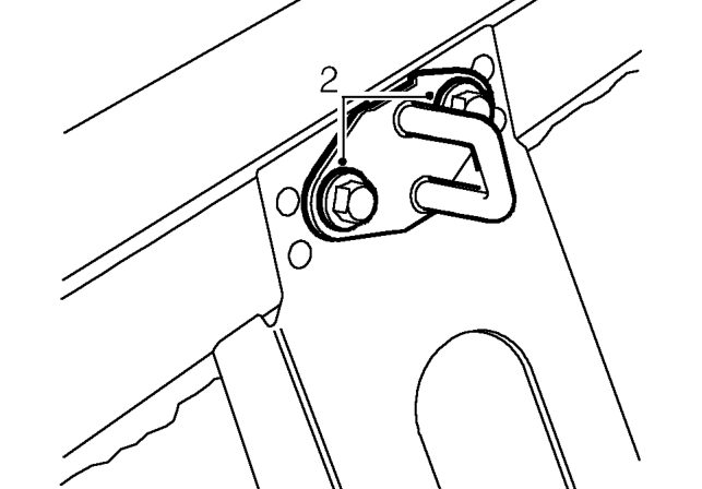 Boot lid striker - adjust – Open boot lid.