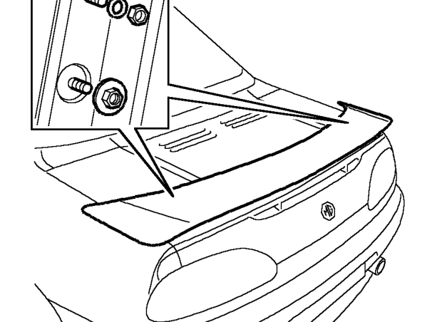 Spoiler - boot - mgf trophy – Service repair no - 76.10.91