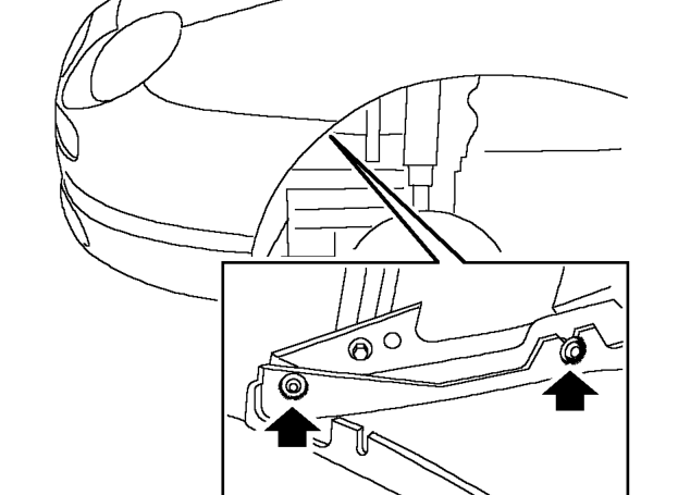 Front bumper valance - mg f trophy – Remove both front direction indicator lamps. See ELECTRICAL, Repairs.