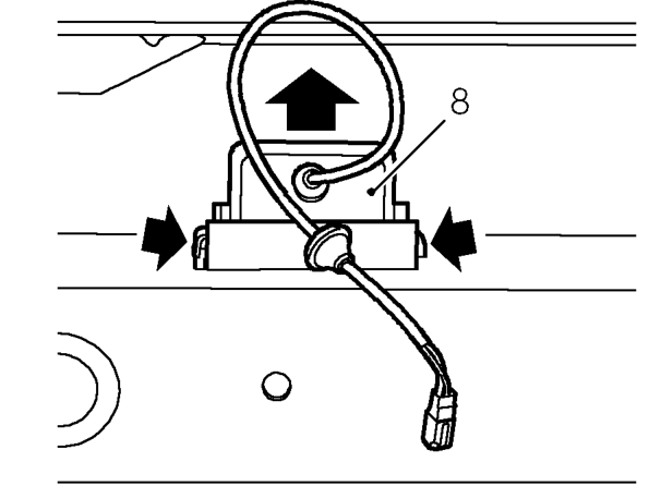 Remove bumper taking care to release wires from holes. Do not carry out further dismantlin