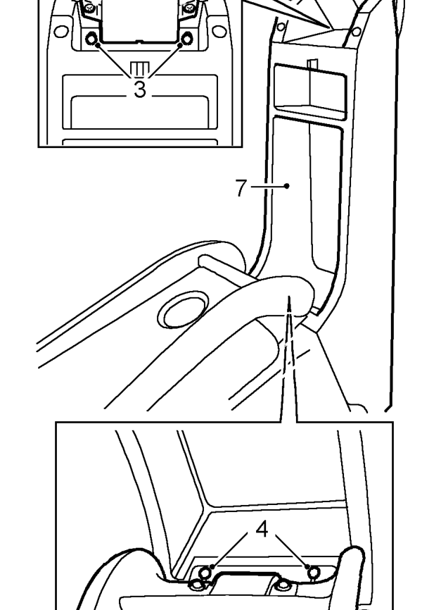 Rear console – Remove rear bulkhead finisher. See this section.