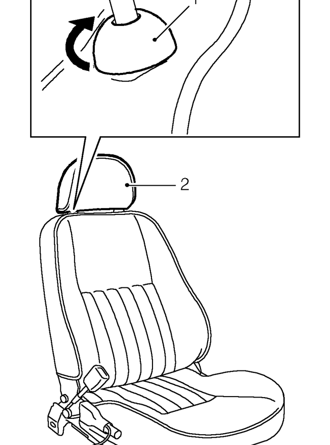 Head restraint – Service repair no - 78.10.36/99
