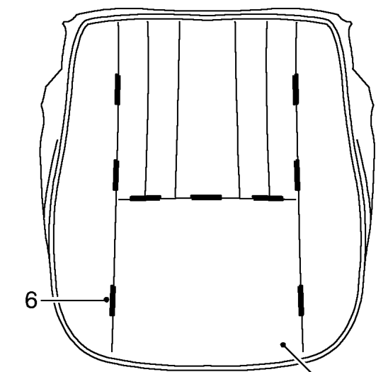 Cushion cover – Do not carry out further dismantling if component is removed for access only.
