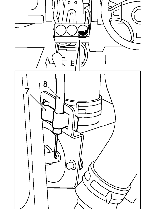 Release cable from control unit.