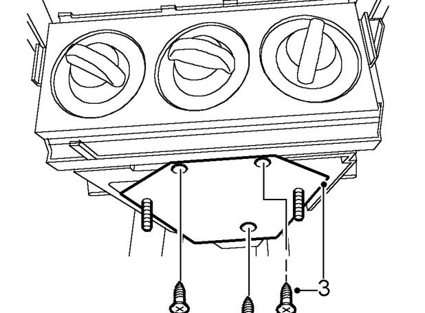 Cable - water valve control - 2000my on – Remove 2 nuts securing alarm ECU to heater control unit and position alarm ECU aside.