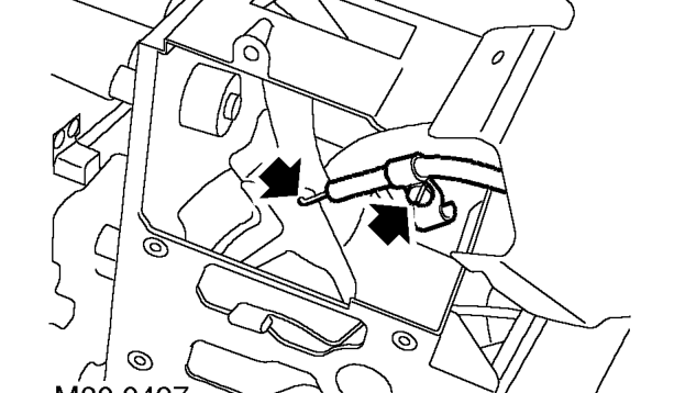 Cable - water valve control - 2000my on – Release controls from fascia.