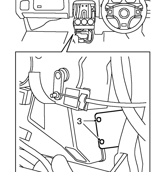 Heater valve – Remove both console closing panels. See BODY, Interior trim components.