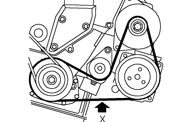 Alternator drive belt - with air conditioning - adjust – Check condition of drive belt. Renew a drive belt that shows signs of wear and splitting.