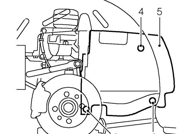 Alternator drive belt - with air conditioning – Remove road wheel(s).