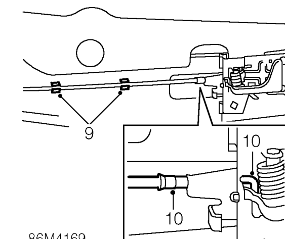 Position latch assembly and disconnect 2 multiplugs.