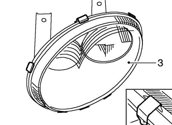 Headlamp lens – Remove headlamp, See this section.