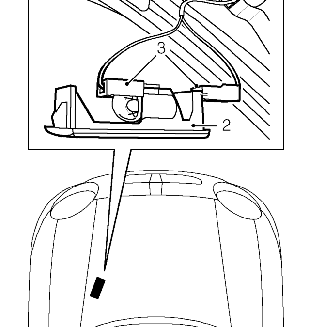 Bonnet lamp – Open bonnet.