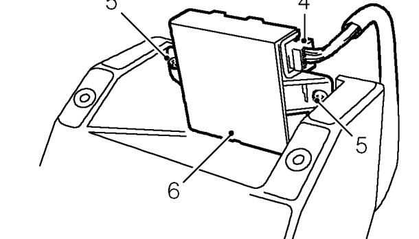 Volumetric sensor – Release finisher from 6 clips and position aside.