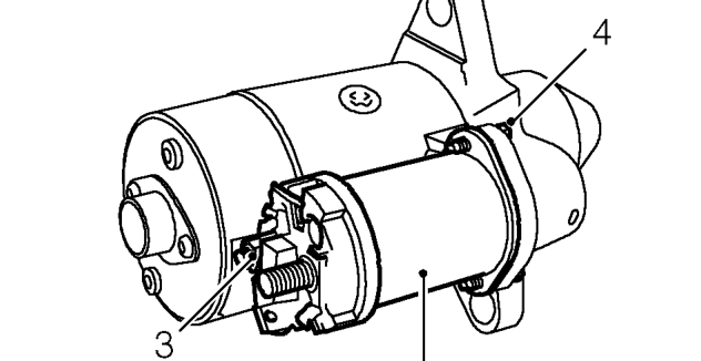 Starter solenoid – Remove starter motor. See this section.