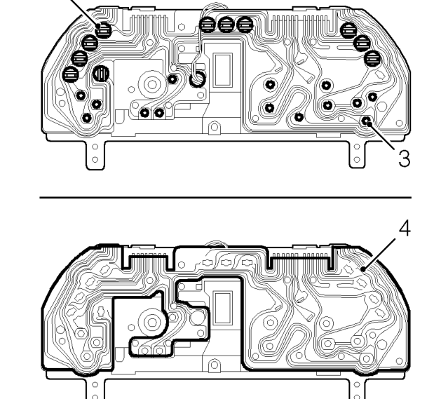Printed circuit board – Remove instrument pack. See this section.