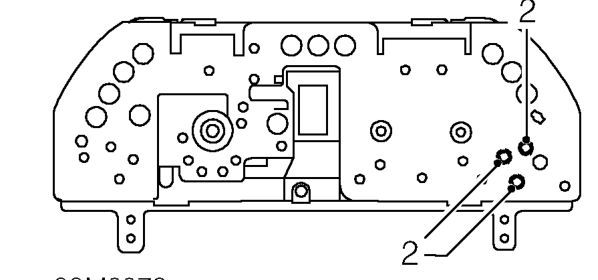 Coolant temperature gauge – Remove instrument pack window. See this section.