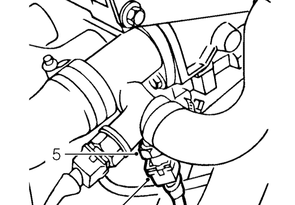 Engine coolant temperature gauge sensor – Remove engine cover. See ENGINE, Repairs.