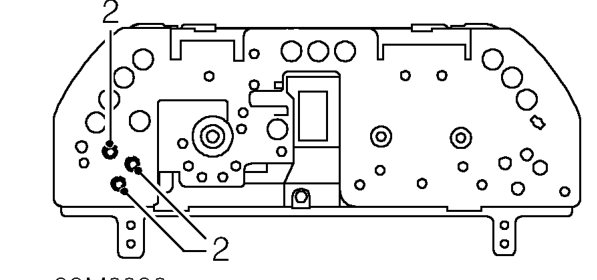 Fuel gauge – Remove instrument pack window. See this section.