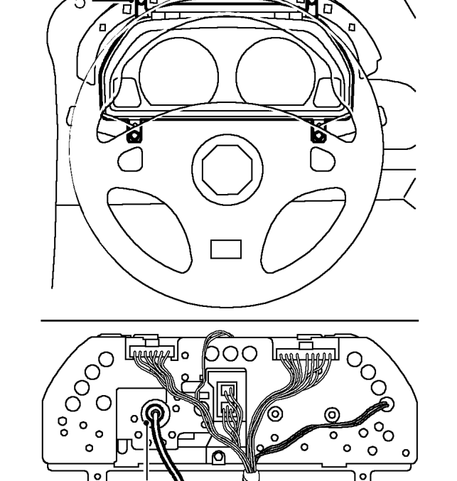 Speedometer cable - upper - up to 2000my – Remove instrument cowl. See this section.