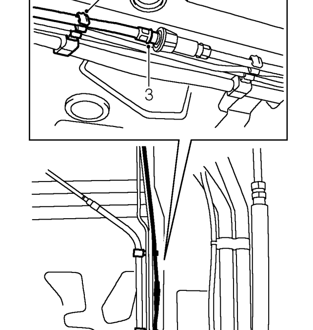 Speedometer cable - lower - up to 2000my – Raise rear of vehicle.