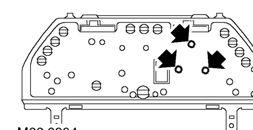 Tachometer - 2000my on – Remove instrument pack window. See this section.