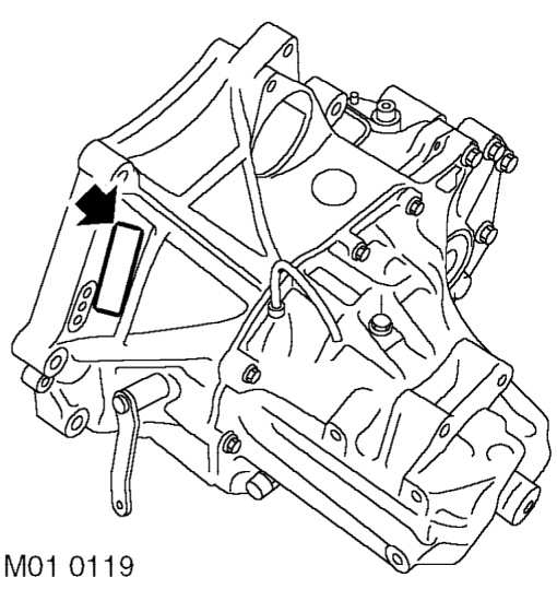 Gearbox number – ’K’ Series Engine: Stamped on the front face of the cylinder block adjacent to the gearbox