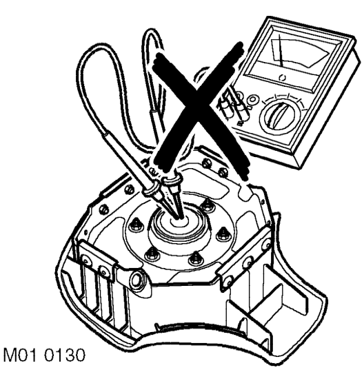 Srs component testing precautions – The SRS components are triggered using relatively low operating currents, always adhere to