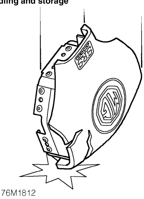 Handling and storage – The SRS components are triggered using relatively low operating currents, always adhere to