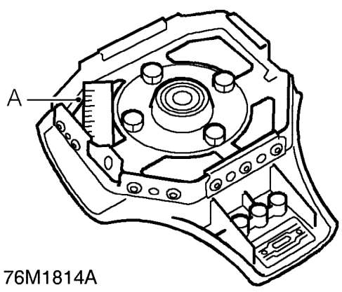 Airbag module - driver – Refer to the Owner’s Handbook for information on the airbag system.
