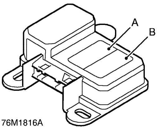 Diagnostic control unit – An ’SRS AIRBAG’ legend is also moulded into the centre pad to identify the presence of a d