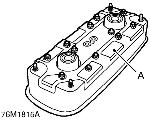 Airbag module - passenger – B - MG Rover Part Number / Bar Code - The code number must be recorded if the airbag contr