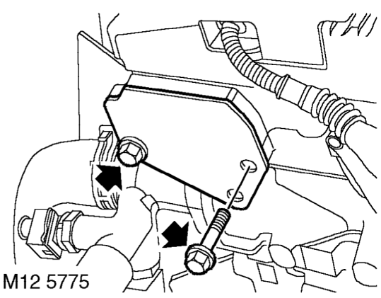 Camshaft rear oil seal - exhaust – Position absorbent cloth beneath vehicle to catch any oil spillage.