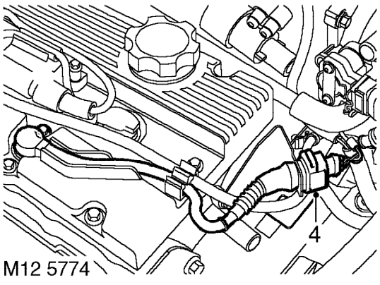 Camshaft rear oil seal - inlet – Position absorbent cloth beneath vehicle to catch any oil spillage.