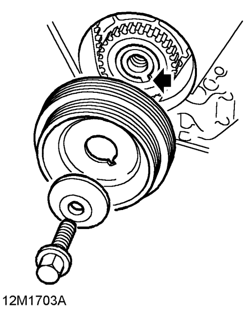 Clean crankshaft to pulley mating faces.
