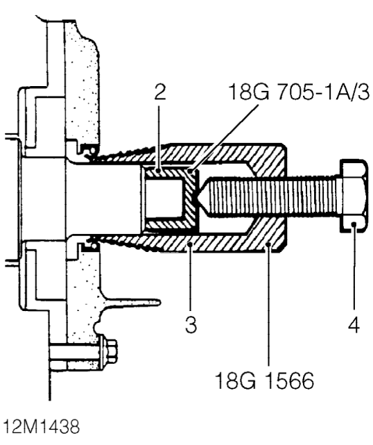 Crankshaft front oil seal – Remove crankshaft timing belt gear. See this section.
