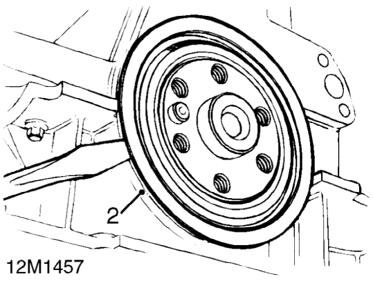 Crankshaft rear oil seal – Remove flywheel. See this section.