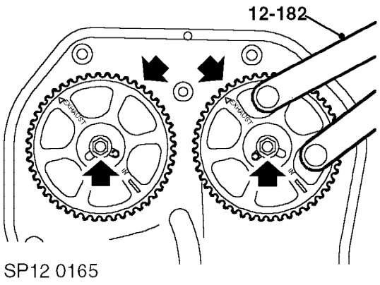 Progressively loosen cylinder head to oil rail bolts numbers 1 to 6 in sequence shown.