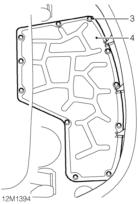 Engine cover – Remove sound deadener pad.