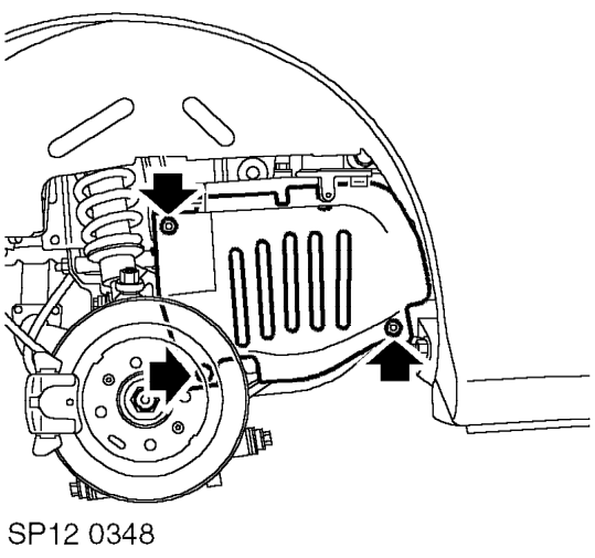 Oil pressure relief valve – Remove road wheel(s).