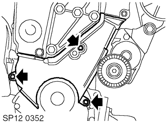 Remove crankshaft pulley. See this section.
