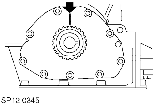 Clean crankshaft timing gear, camshaft timing gears, coolant pump drive gear and tensioner