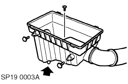 Air cleaner – Remove air cleaner element. See this section.